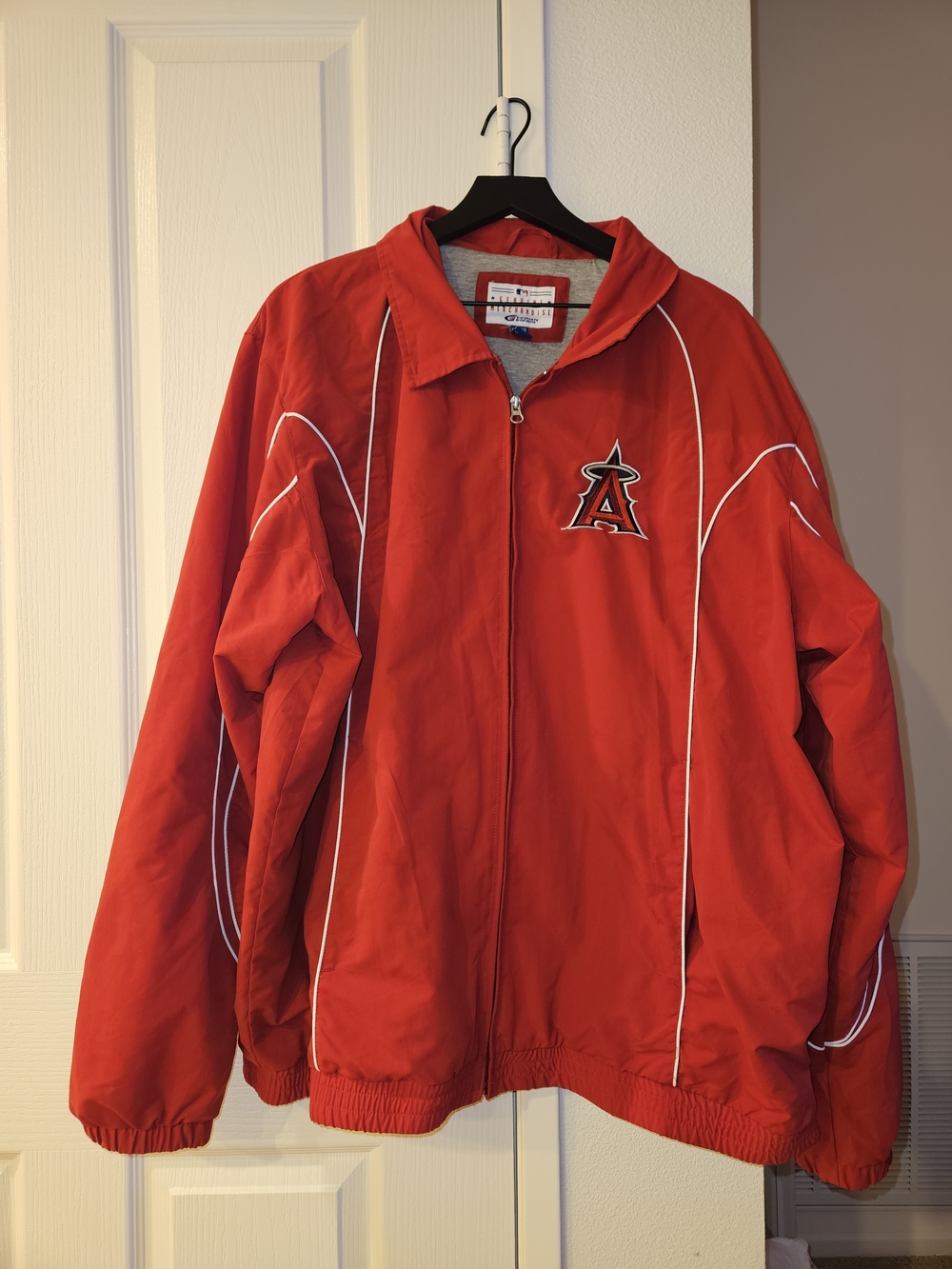 Official Men's Red Los Angeles Angels Windbreaker Jacket